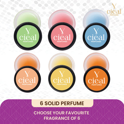 CIEAL Solid Perfume  Custom Set of 6 Choose Any 6 from 36 Fragrances