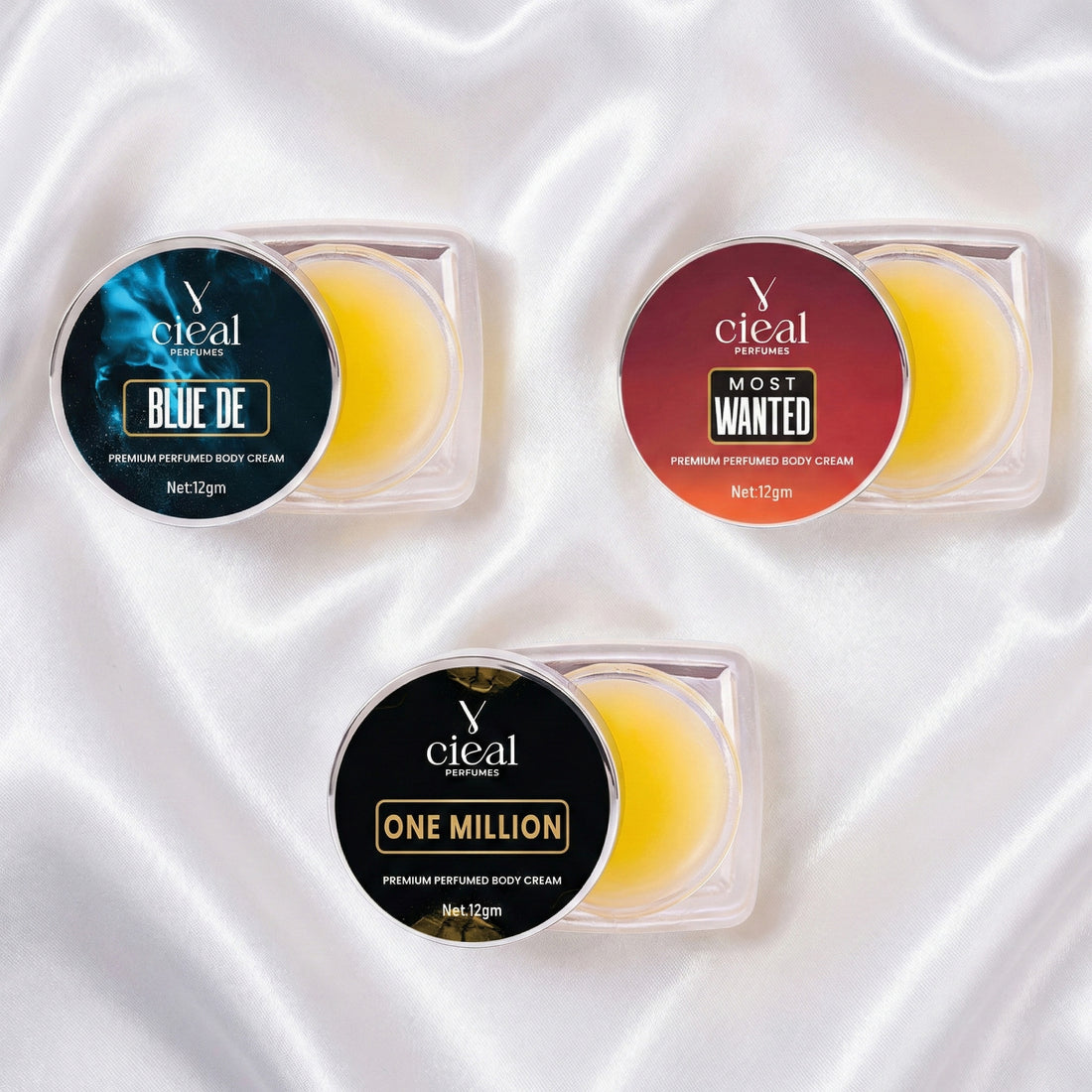 CIEAL PREMIUM SOLID PERFUME SET OF 3 – INSPIRED BY BLEU DE | MOST WANTED | ONE MILLION (FOR MEN)