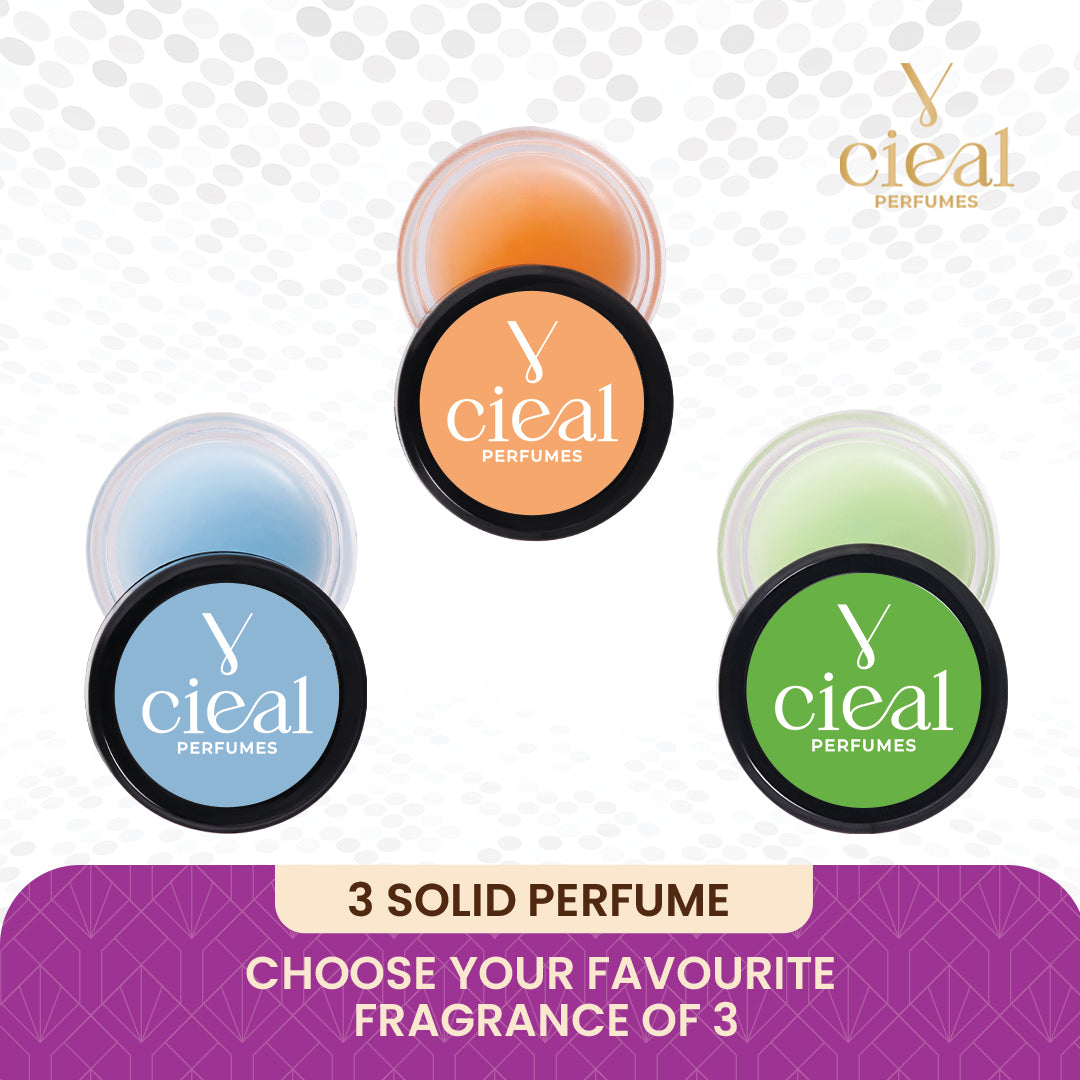 CIEAL Solid Perfume  Custom Set of 3 Choose Any 3 from 36 Fragrances