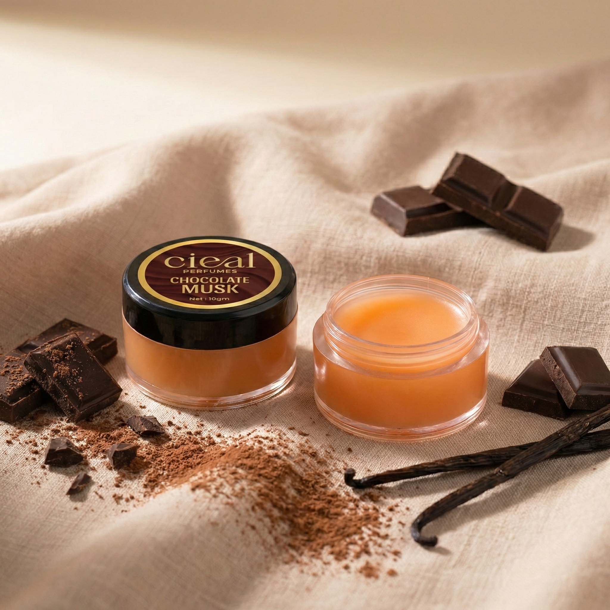 CIEAL Solid Perfume Master Set of 6 – Amber Wood, Royal Rose, Jazz, Black Oud, Chocolate Musk &amp; Open | 10g Each