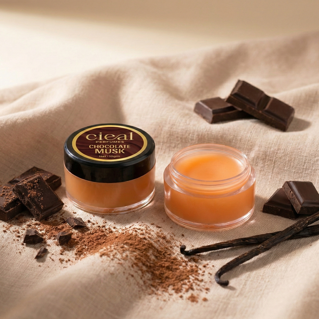 CIEAL Solid Perfume Master Set of 6 – Amber Wood, Lavender Oud, Brut, Jazz, Chocolate Musk &amp; Polo Blue | 10g Each