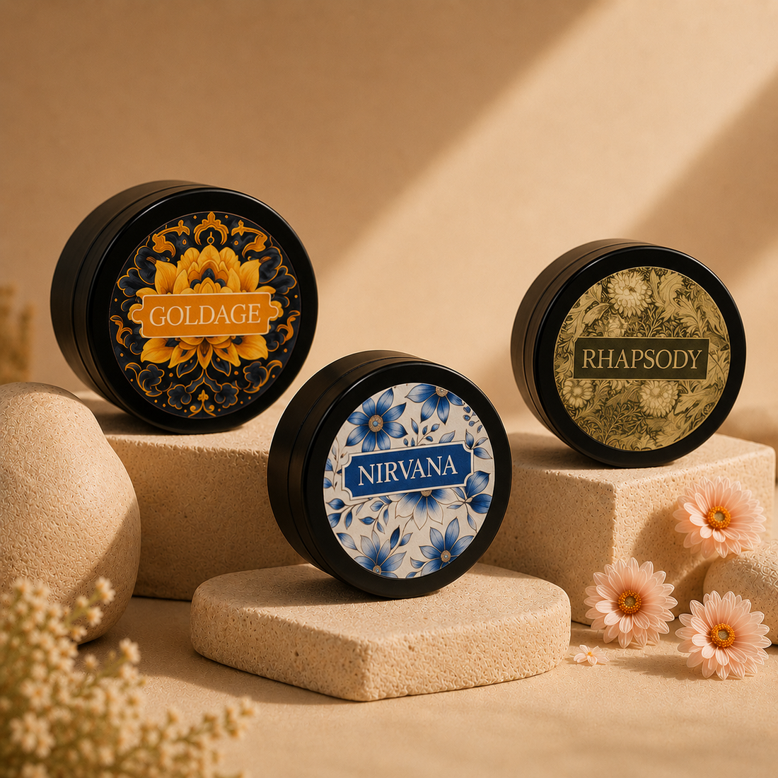 PARIS AROMA PERFUMED BODY CREAM SET OF 3 – GOLDAGE | RHAPSODY | NIRVANA
