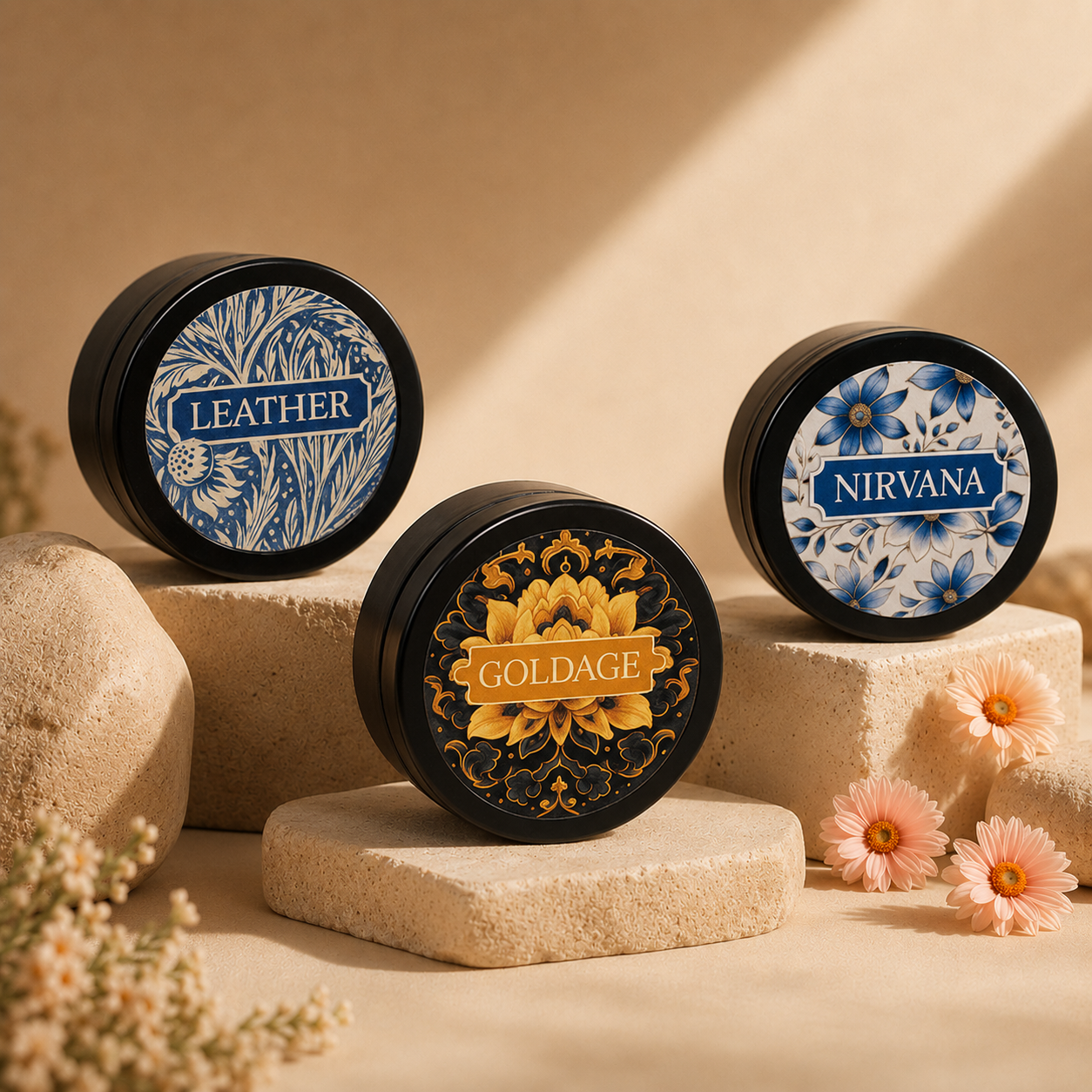 PARIS AROMA PERFUMED BODY CREAM SET OF 3 – NIRVANA | LEATHER | GOLDAGE