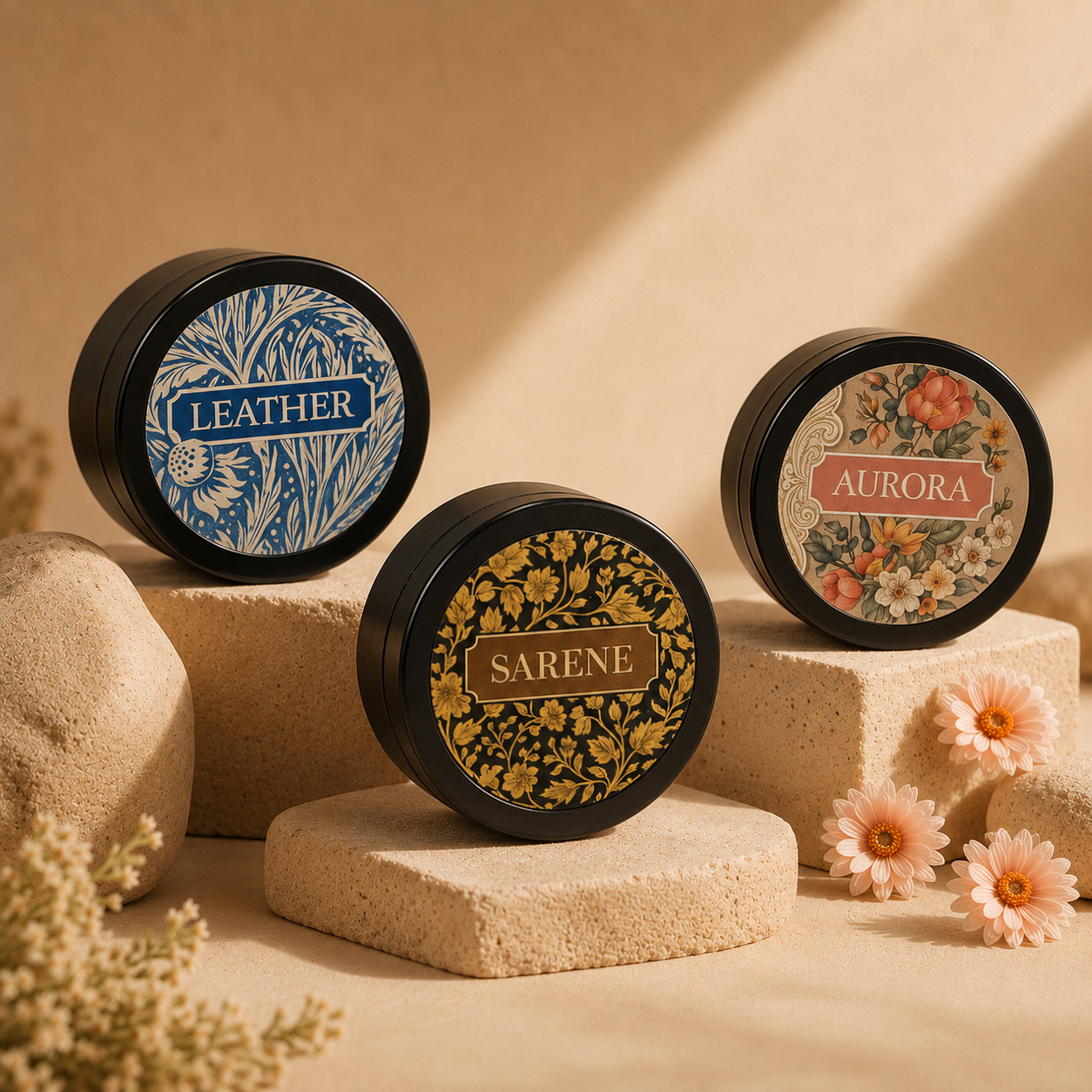 PARIS AROMA PERFUMED BODY CREAM SET OF 3 – AURORA | LEATHER | SARENE