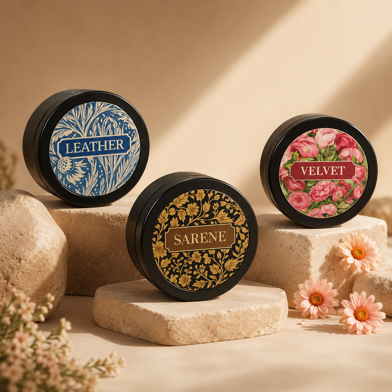 PARIS AROMA PERFUMED BODY CREAM SET OF 3 – VELVET | SARENE | LEATHER