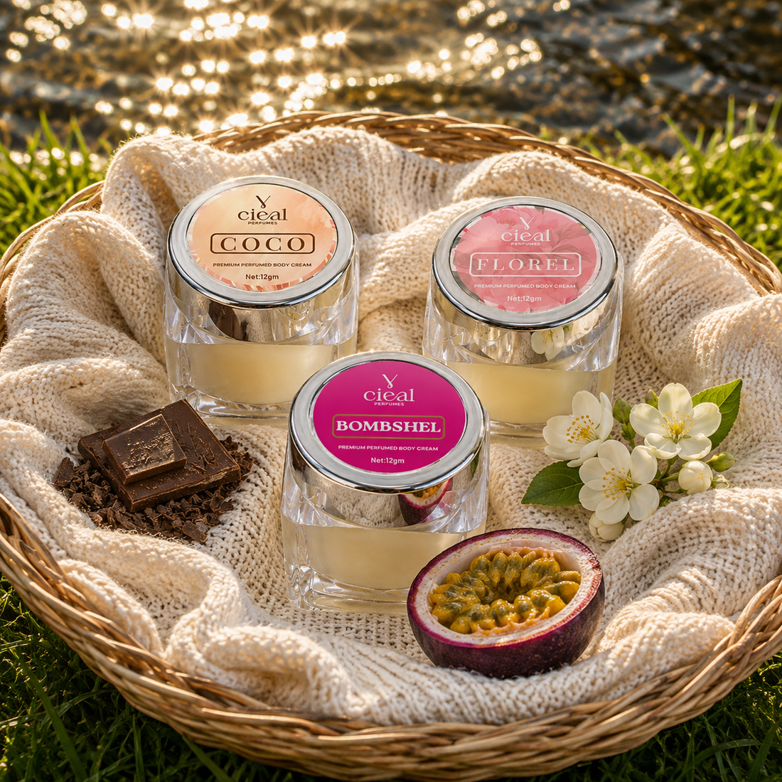 CIEAL PREMIUM SOLID PERFUME SET OF 3 – COCO | FLOREL | BOMBSHEL (WOMEN)