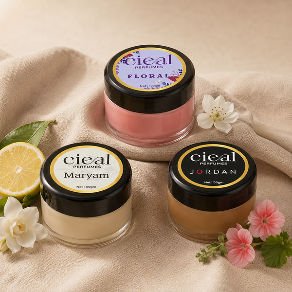 CIEAL Solid Perfume Set of 3 – Jordan, Floral & Maryam | 10g Each