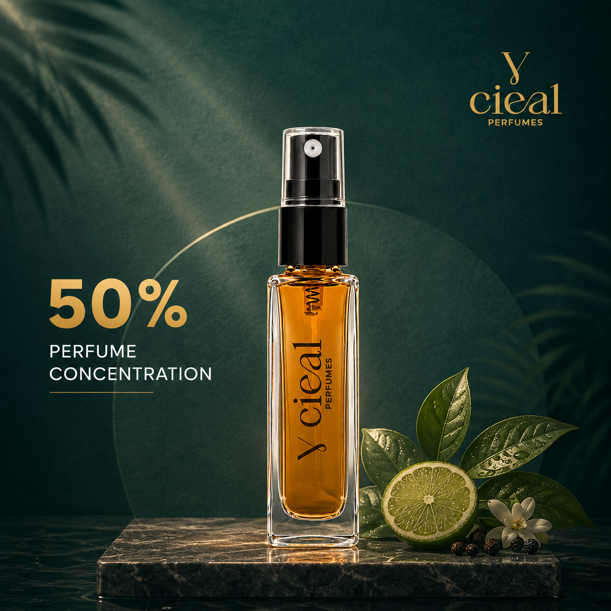 CIEAL Perfume Spray Gift Set of 6 – Open, CR7, Royal Rose, Black Oud, Brown Orchid & Eternal Love – 8ml Each