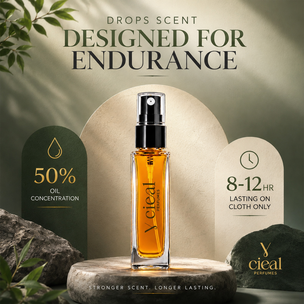 CIEAL Perfume Spray Gift Set of 3 – Arabian Oud, Red Musk  Aseel – 8ml Each