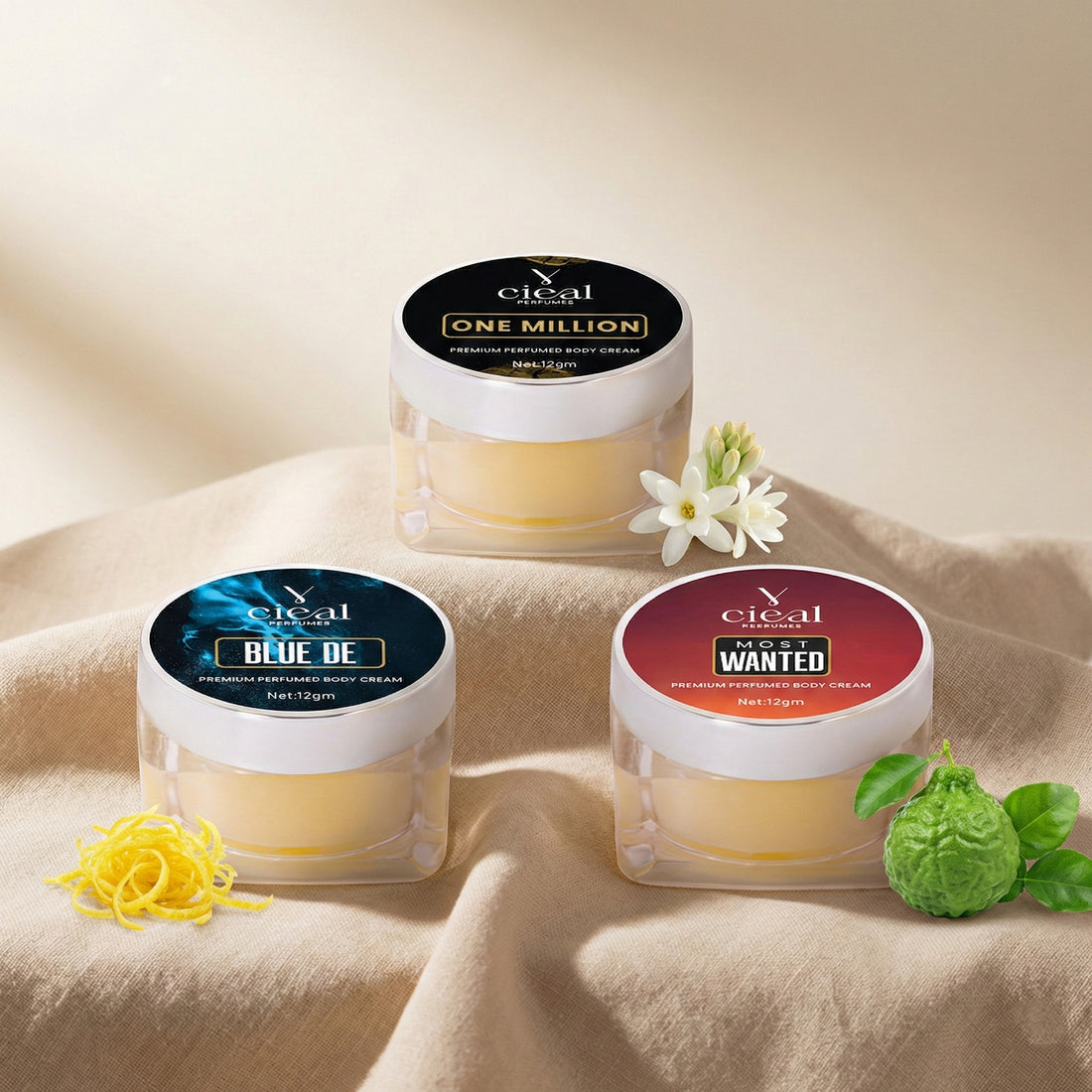 CIEAL PREMIUM SOLID PERFUME SET OF 3 – INSPIRED BY BLEU DE | MOST WANTED | ONE MILLION (FOR MEN)