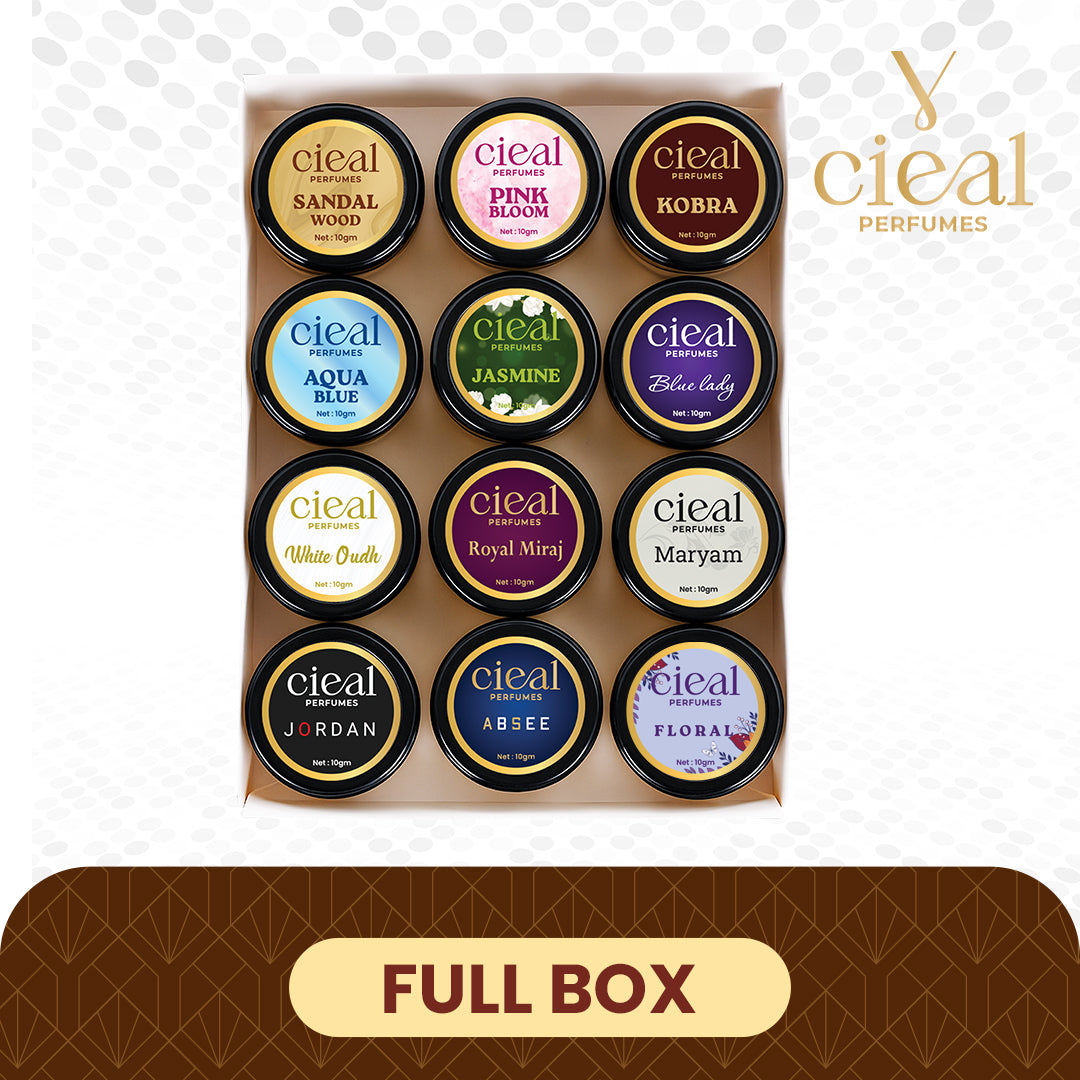 CIEAL SOLID PERFUME SET 1 OF 12 – PREMIUM UNISEX FRAGRANCE COLLECTION.