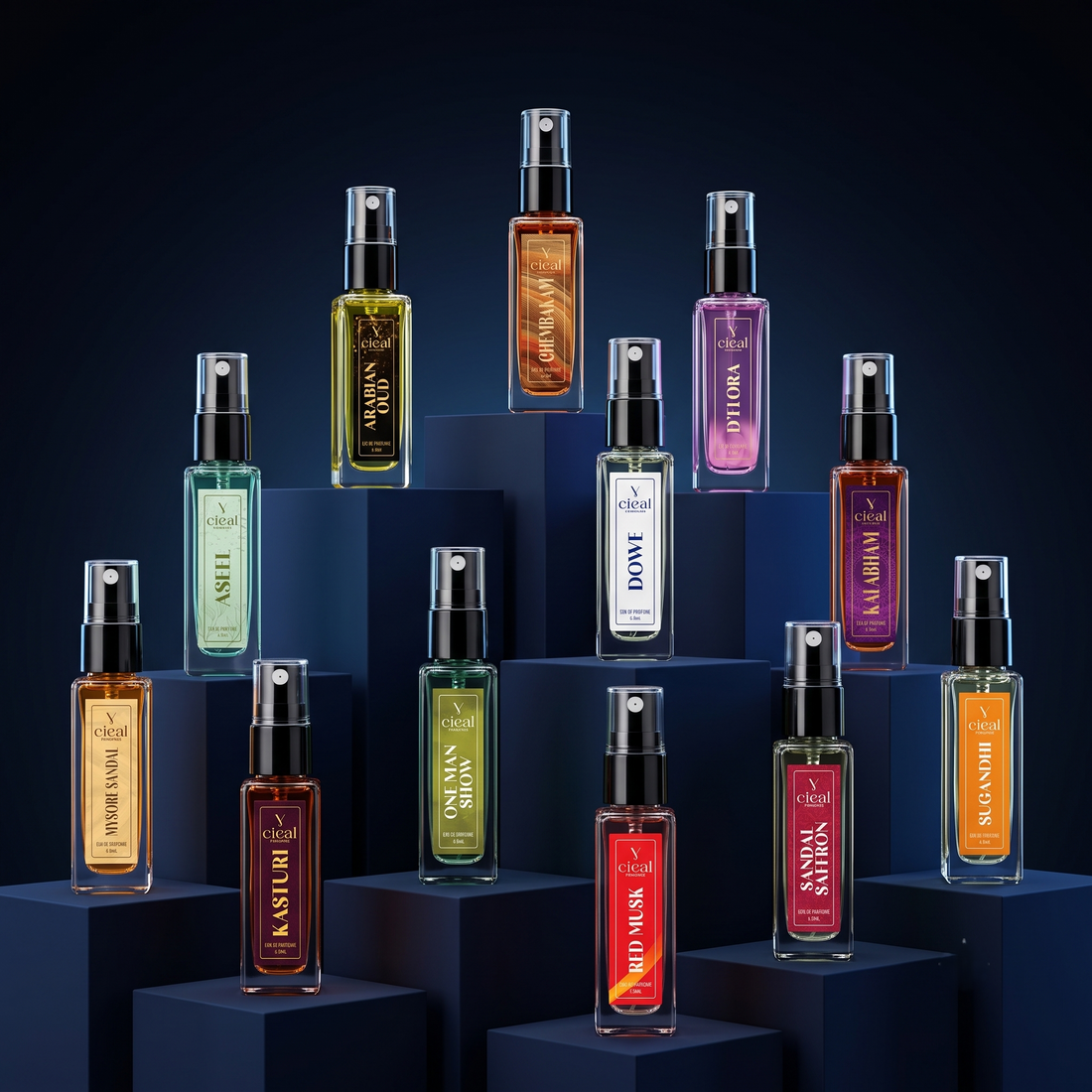 CIEAL Perfume Spray Gift Set of 12 – Premium Collection -3