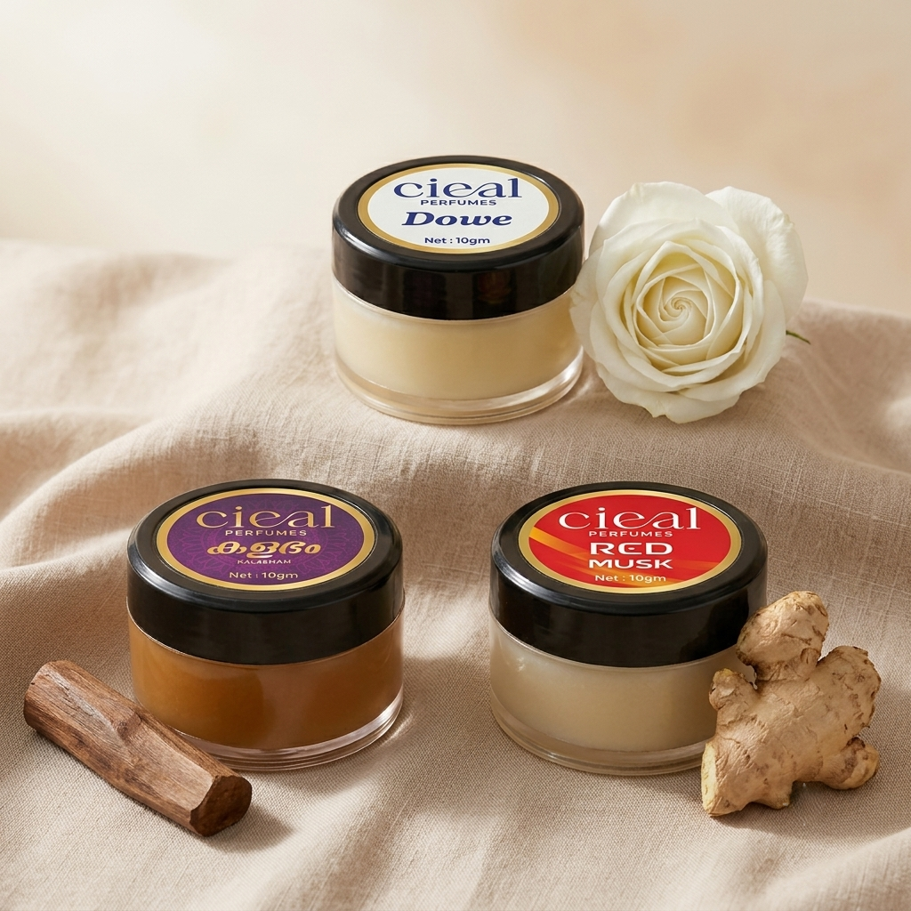 CIEAL Solid Perfume Set of 3 – Red Musk, Kalabam &amp; Dowe | 10g Each