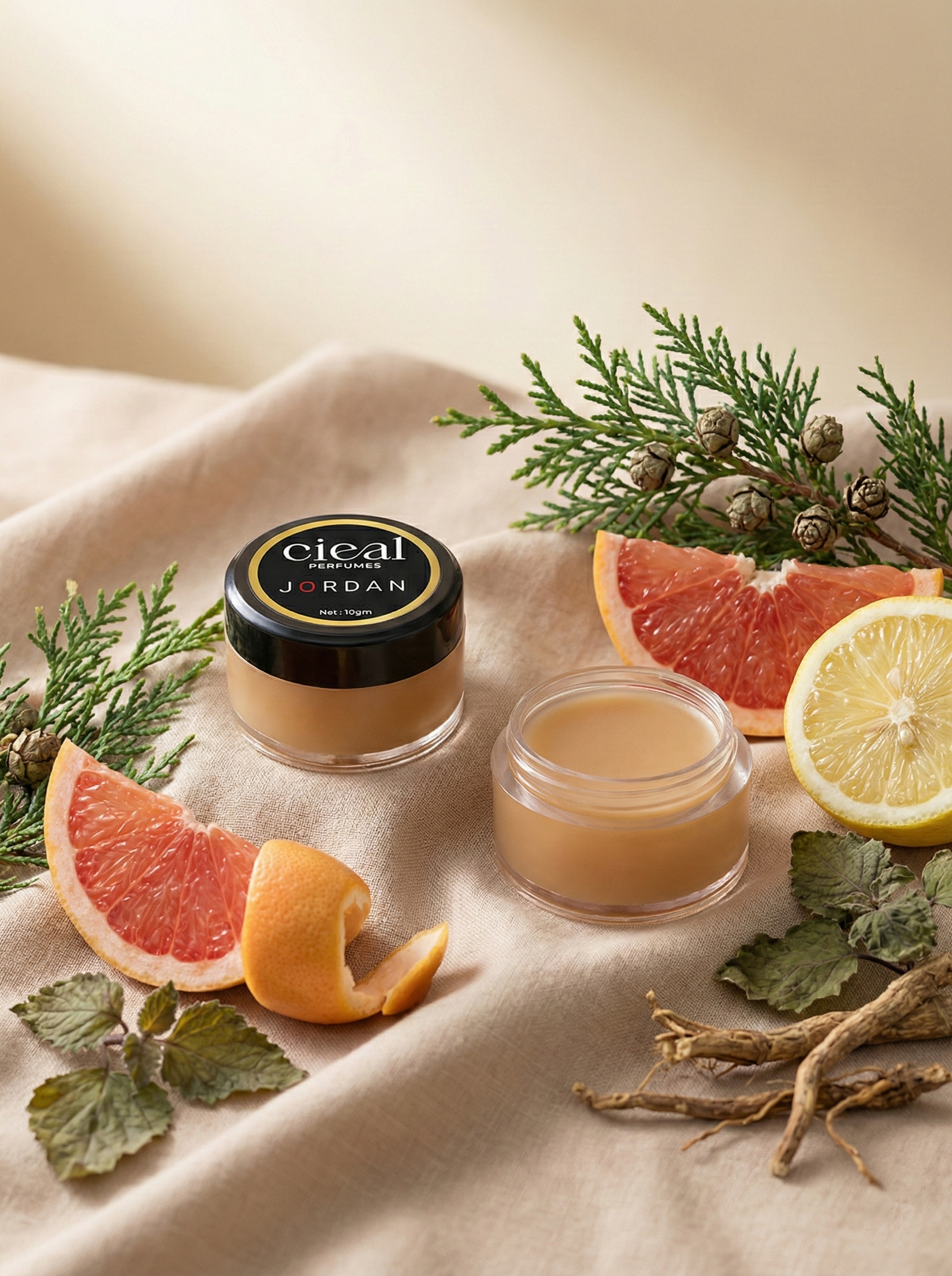 CIEAL Solid Perfume Master Set of 6 – Sandalwood, Jordan, Maryam, Floral, Royal Miraj &amp; Absee | 10g Each