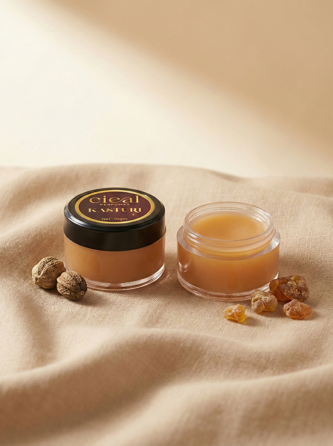 CIEAL Solid Perfume Set of 3 – Kasturi, Arabian Oud &amp; Sugandi | 10g Each
