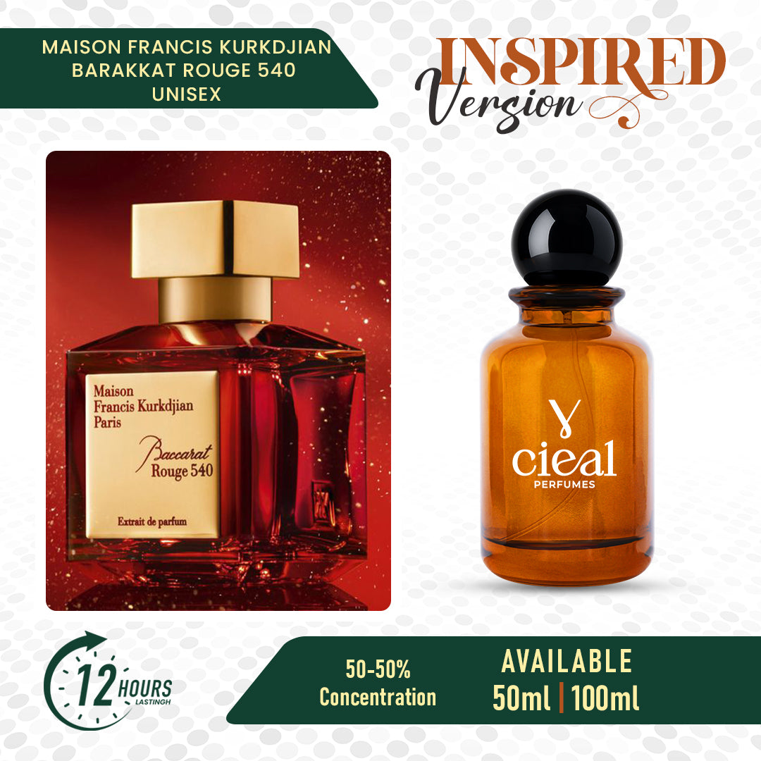 INSPIRED VERSION OF MFK – BACCARAT ROUGE 540 (UNISEX)