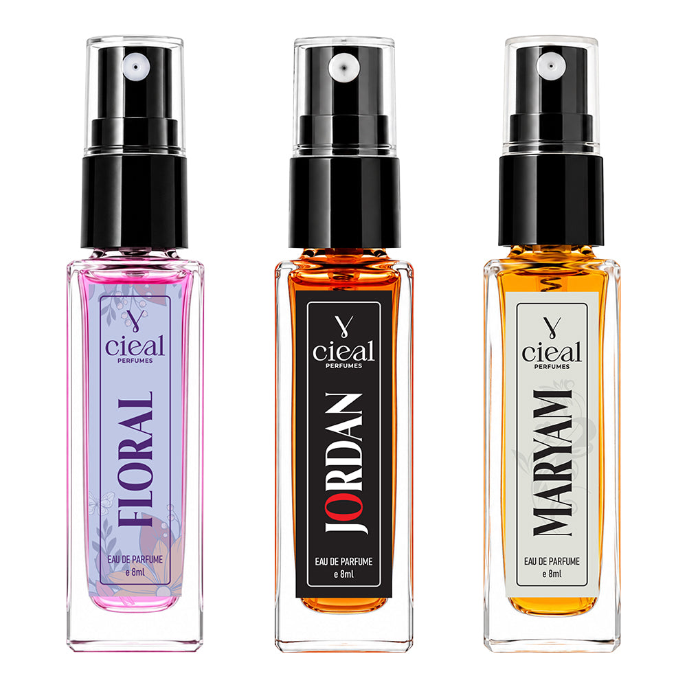 CIEAL Perfume Spray Gift Set of 3 – Jordan, Floral & Maryam – 8ml Each