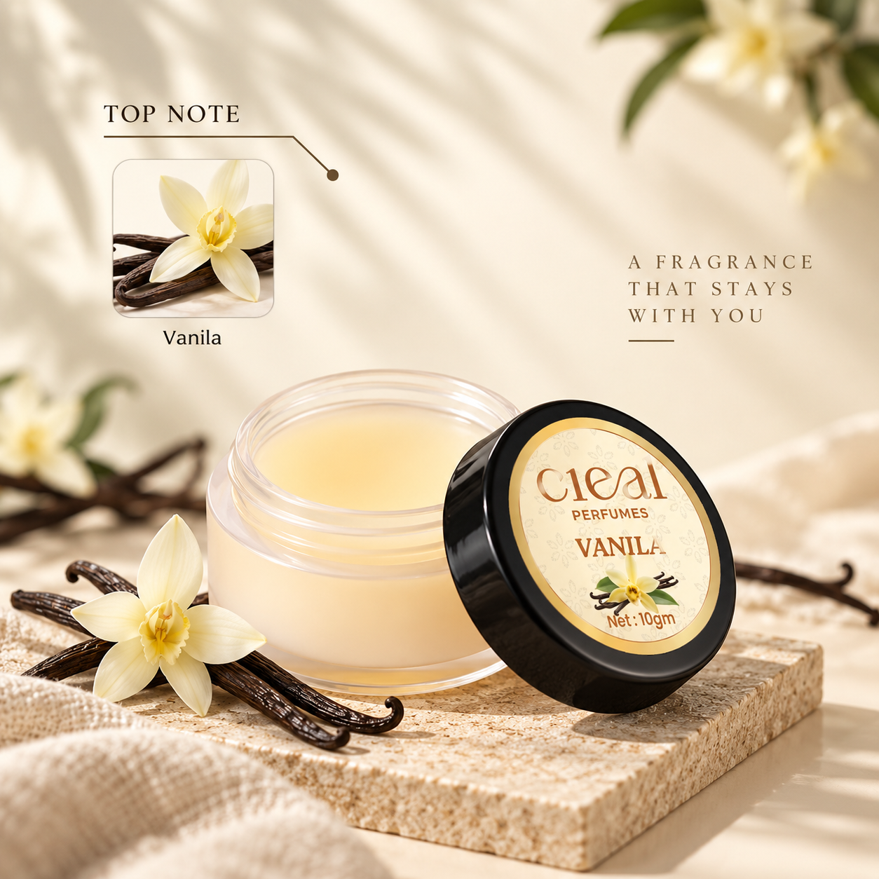 CIEAL Solid Perfume Set of 3 – Dream Flower, Prana & Vanilla  10g Each
