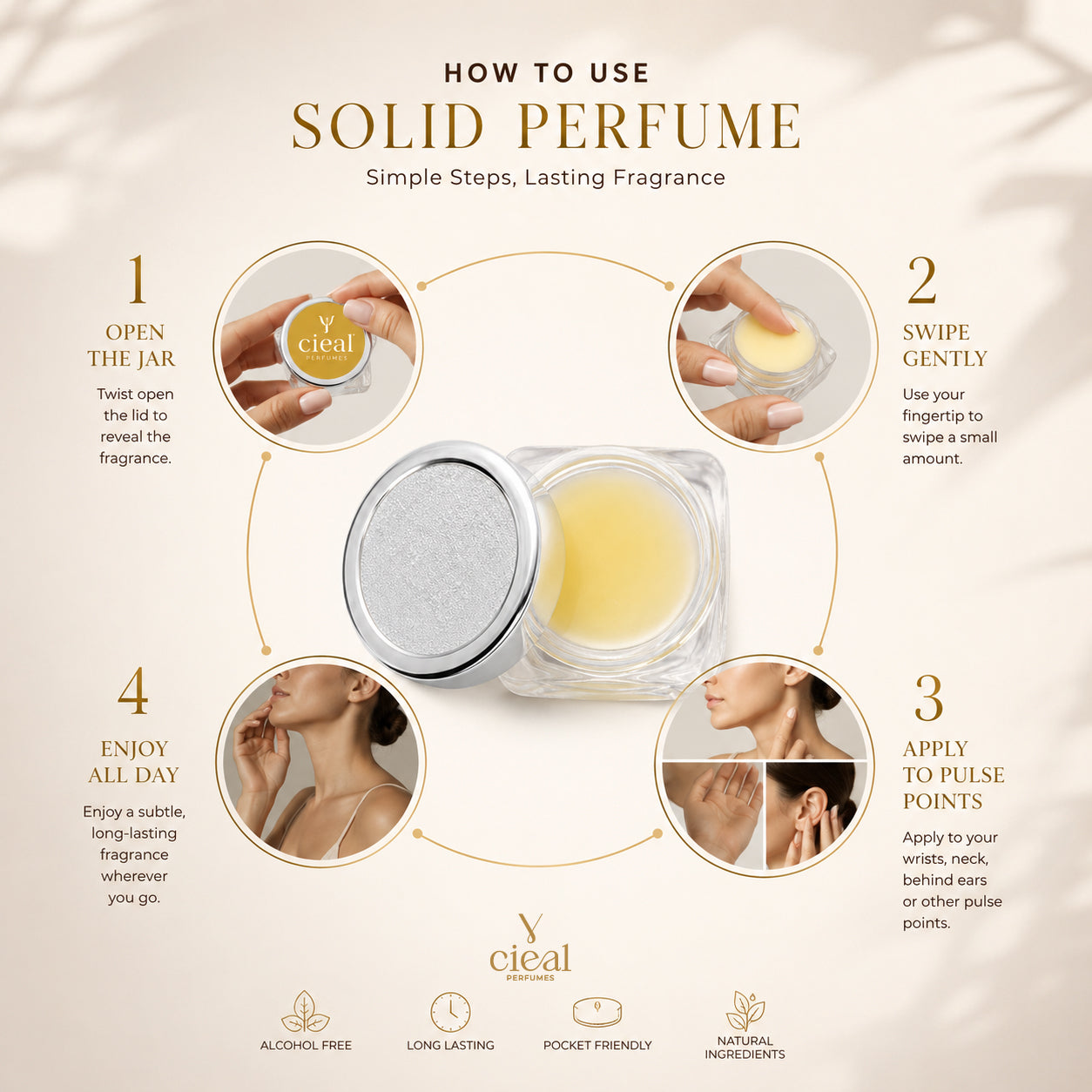 CIEAL PREMIUM SOLID PERFUME SET OF 3 – DIR SUAGE | ELIXIR | MILLION (MEN)