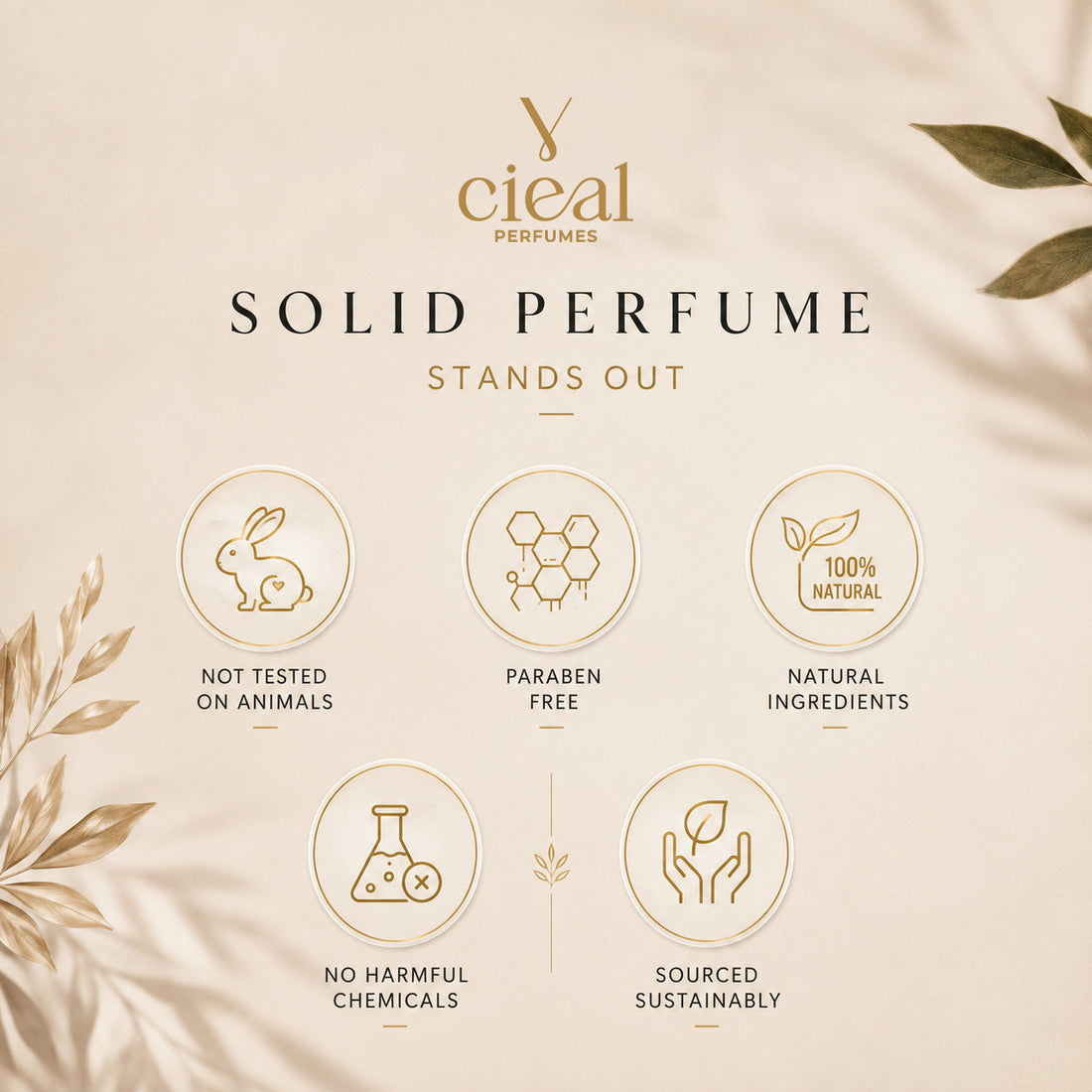 CIEAL PREMIUM SOLID PERFUME SET OF 3 – BRITE CRYSTAL | BLACK OPUS | GOOD GIRL (WOMEN)