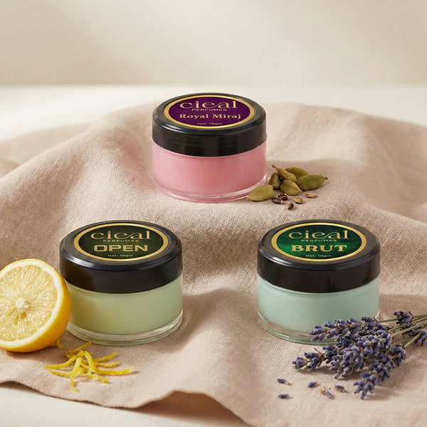 CIEAL Solid Perfume Combo Set of 3  BRUT - OPEN - ROYAL MIRAJ
