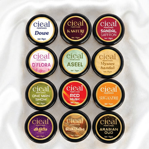 CIEAL SOLID PERFUME SET OF 12 – SIGNATURE UNISEX FRAGRANCE COLLECTION