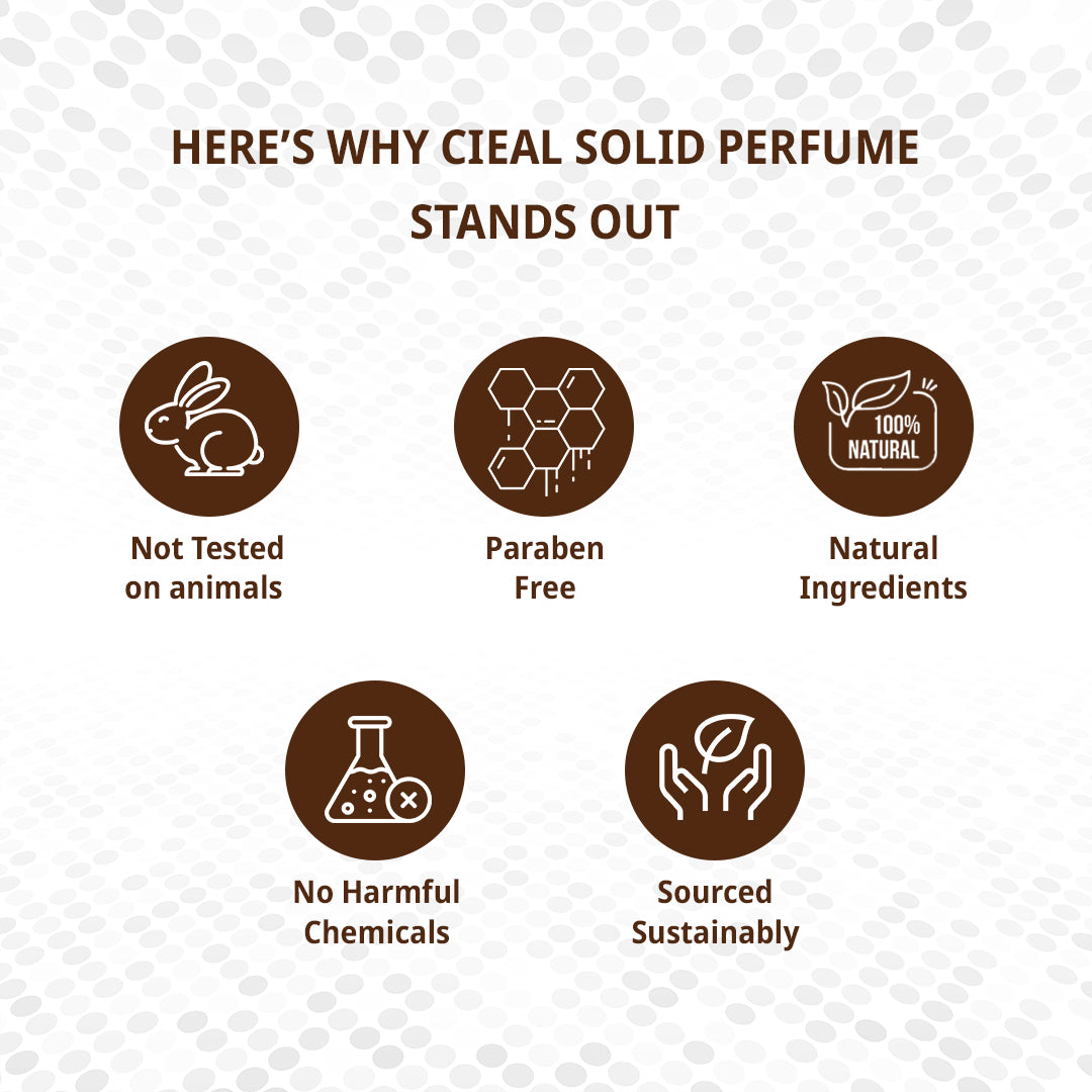 CIEAL SOLID PERFUME SET OF 6 – JASMINE | ROYAL MIRAJ | ABSEE | JORDAN | WHITE OUD | KOBRA